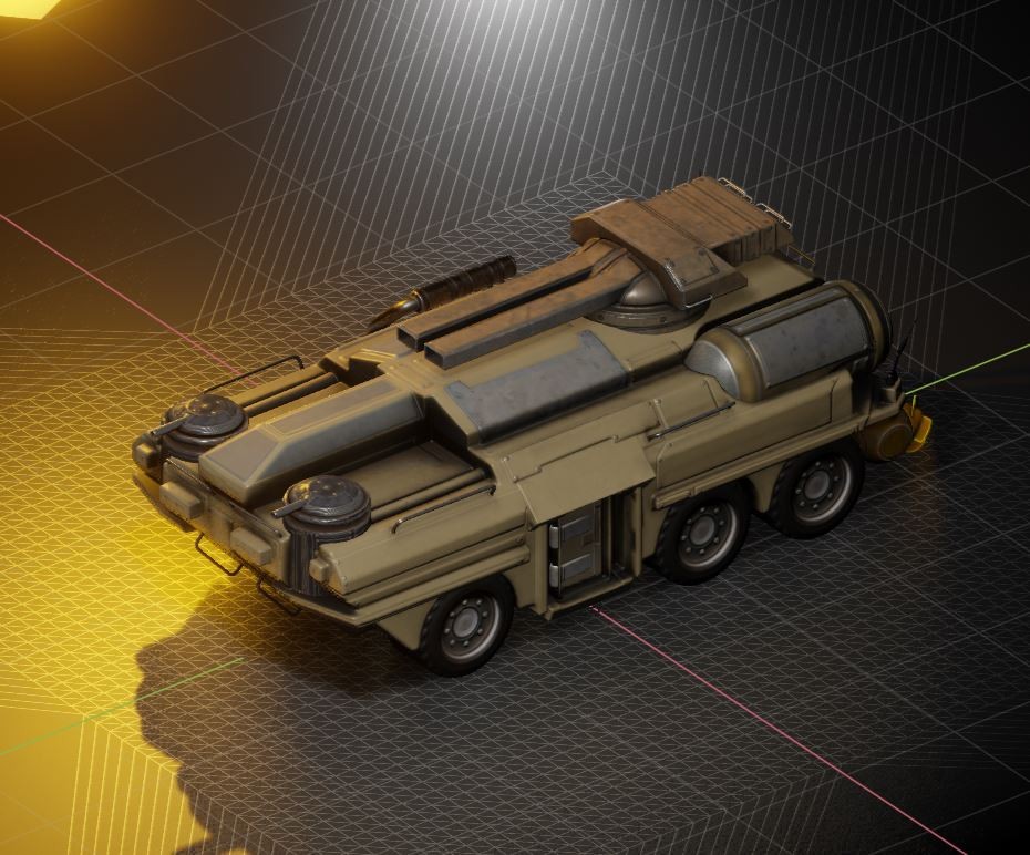 Amphibious Tank in Blender 2.8 Eevee preview image 3